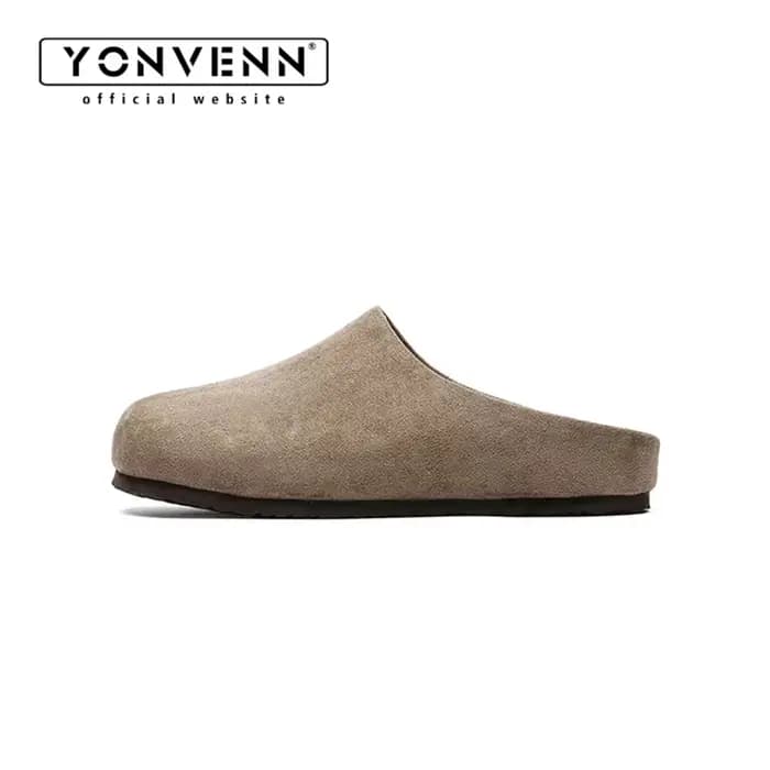 Original2025 été nouveau Birken pantoufles pour hommes Premium gris Style minimaliste Cleanfit vache daim extérieur sandales de plage