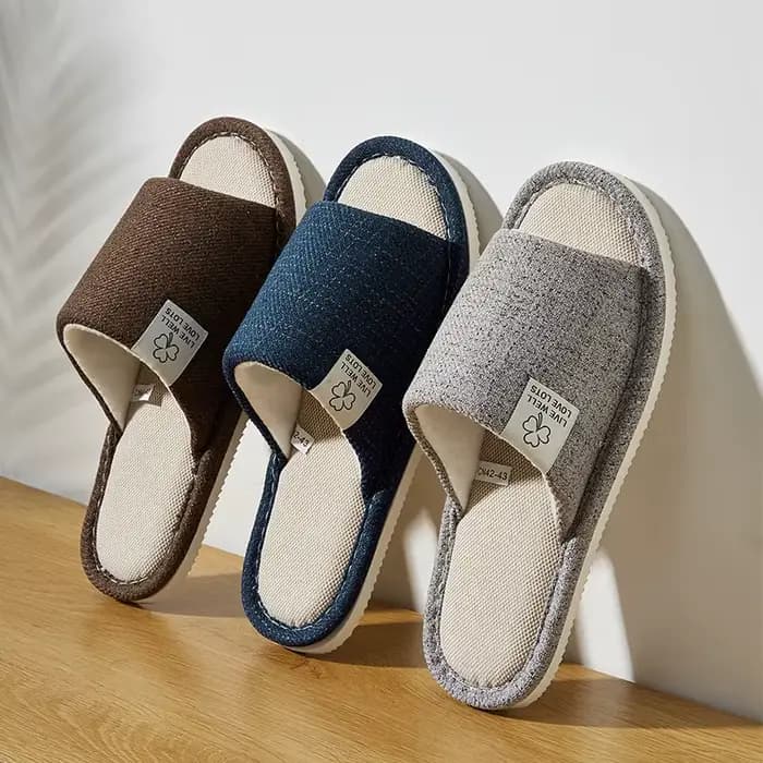 Pantoufles en lin pour hommes