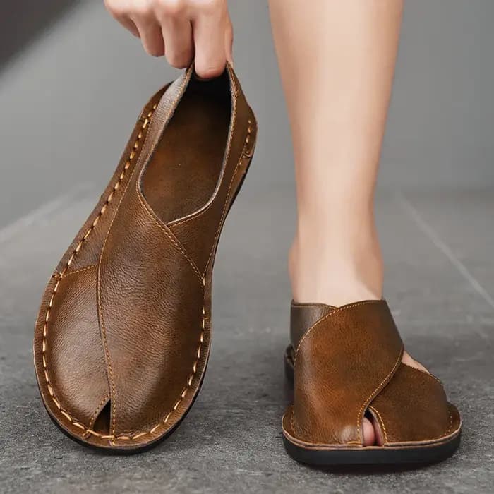 Offres spéciales hommes pantoufles creux respirant rétro sandales Ultra léger confort doux multifonctionnel en plein air chaussures de plage taille 38-47
