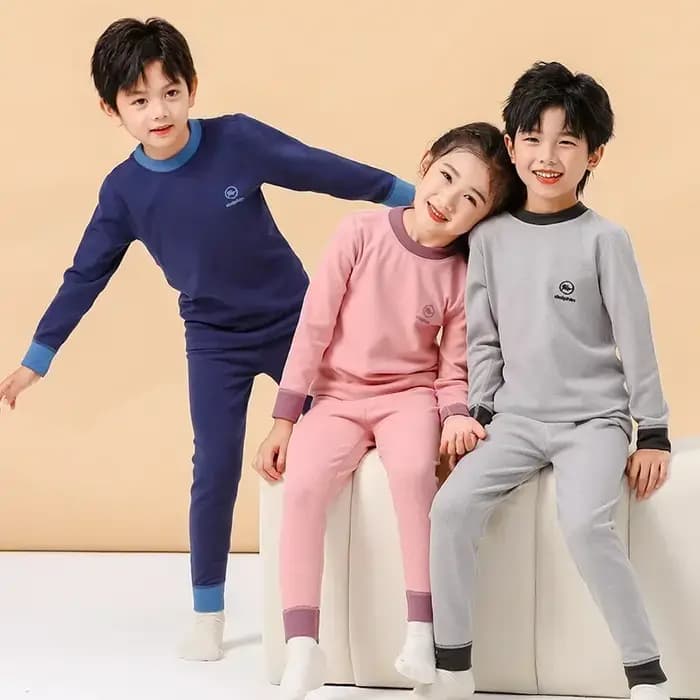 Pyjama d'hiver en coton à manches longues pour garçon adolescent