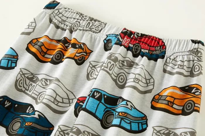 Ensemble pyjama de voiture de dessin animé pour garçons