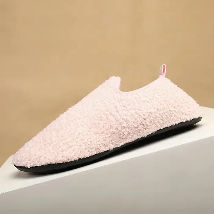 ELUVA pantoufles d'hiver antidérapantes pour hommes et femmes thermiques en plein air intérieur chaud en peluche