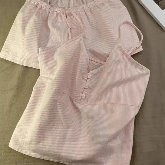 2025 nouveaux vêtements de nuit en coton femmes été à manches courtes Shorts mignon