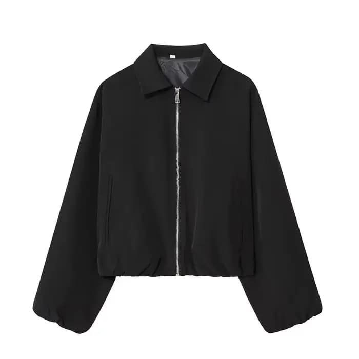 MUJER 2025 veste bombardier femme fermeture éclair bouffante vestes universitaire pour femme recadré