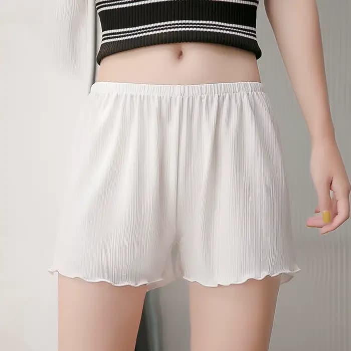 Short de pyjama uni pour femmes
