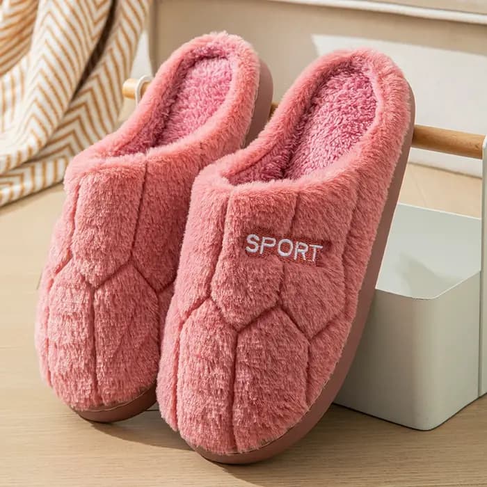 Pantoufles en coton pour femmes en automne et en hiver, pantoufles d'intérieur chaudes et antidérapa