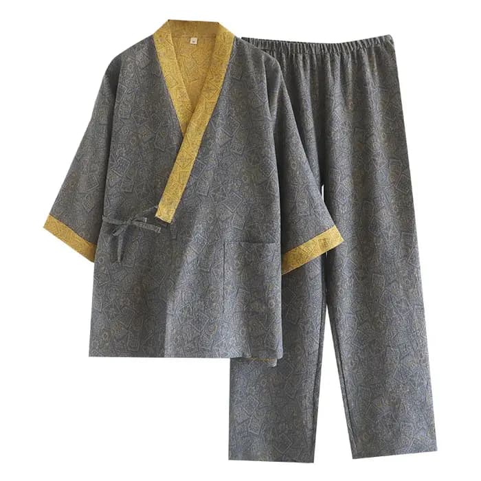 Ensemble pyjama Kimono de Style japonais pour hommes