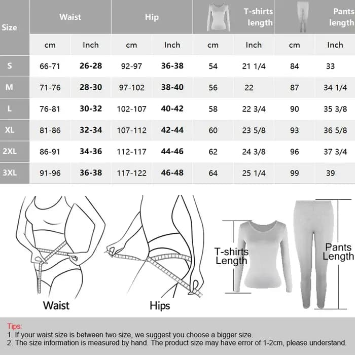 Ensemble de sous-vêtements thermiques longs Johns pour femmes