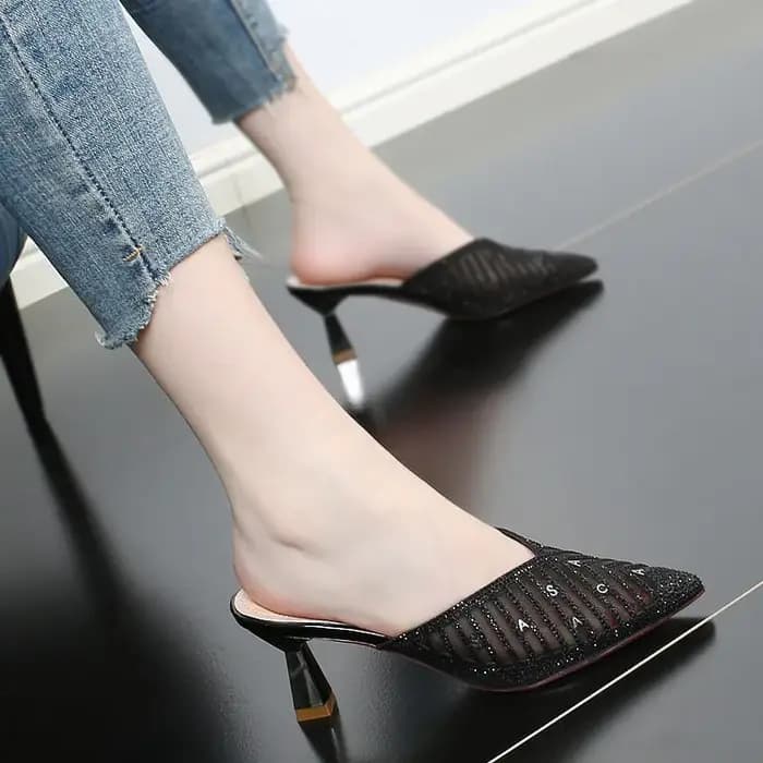 Pantoufles en maille pour femmes