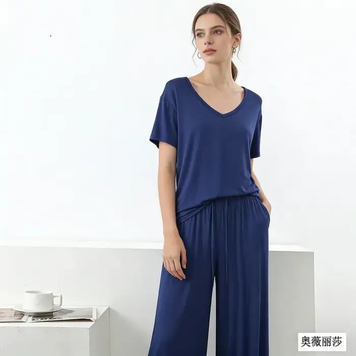 Ensemble pyjama à manches courtes pour la maison
