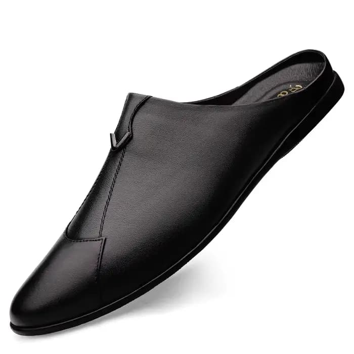 Pantoufles Italiennes en Cuir group pour Homme