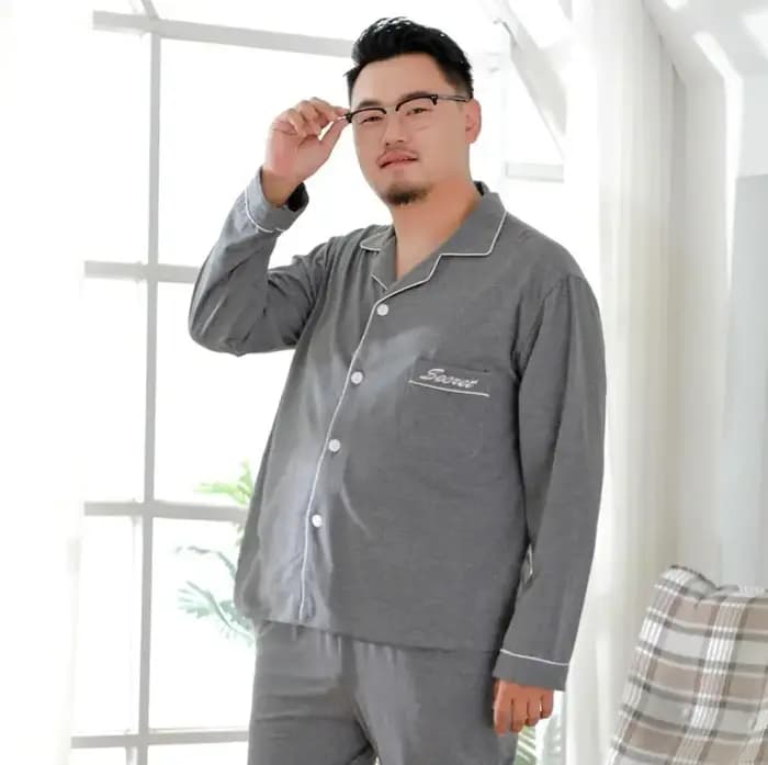Hommes Pyjamas ensembles 100% coton décontracté ample maison vêtements de nuit grande taille 7XL 9XL 10XL Pijamas