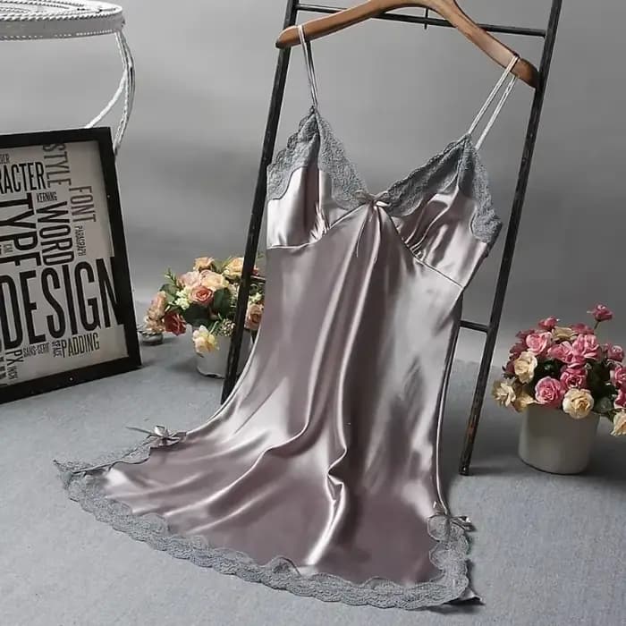 Sexy dentelle Patchwork Camisola Lingerie nuisette robe de mariée vêtements de nuit chemise