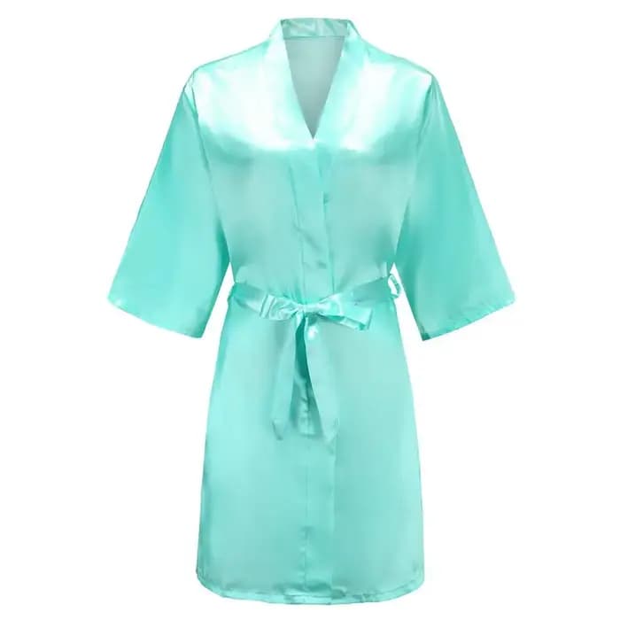 Robe en Satin femme Lingerie intime vêtements de nuit soyeux mariée cadeau de mariage décontracté Kimono peignoir