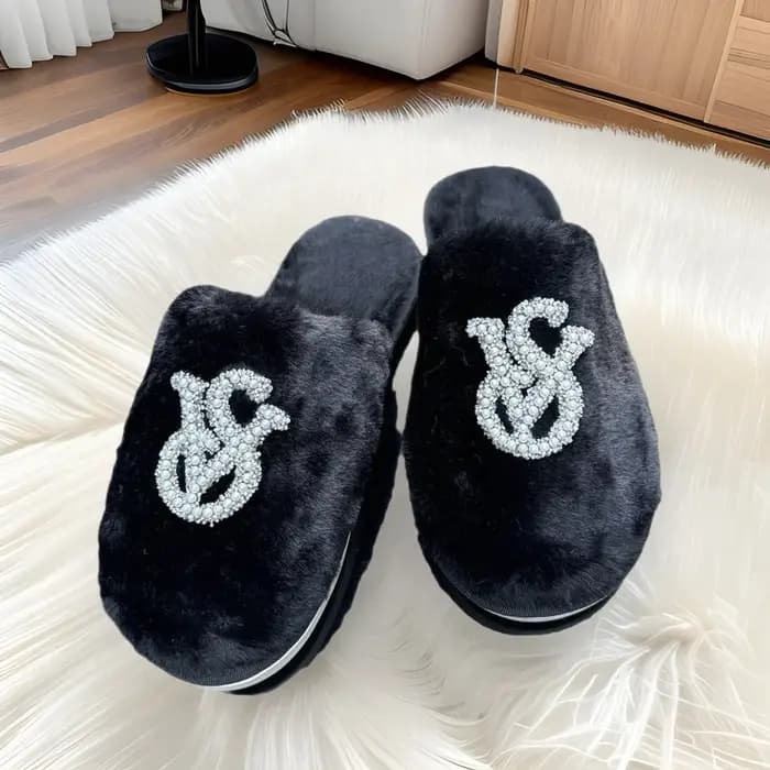 Baotou laine coton pantoufles femmes automne et hiver nouvelles