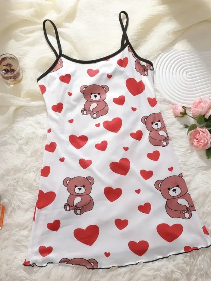 Robe de nuit d'été mignonne pour femme
