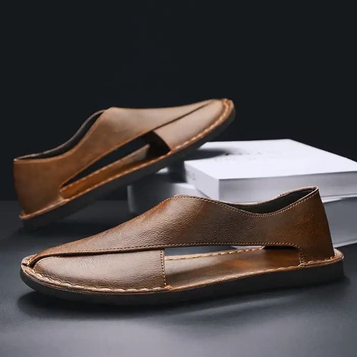 Offres spéciales hommes pantoufles creux respirant rétro sandales Ultra léger confort doux multifonctionnel en plein air chaussures de plage taille 38-47