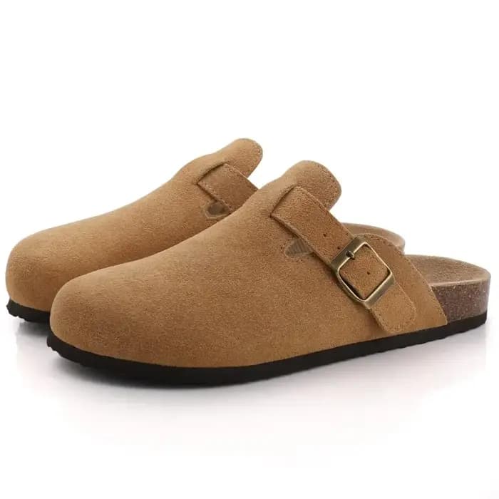 Femmes Bokken pantoufles printemps automne mode chaussures plates antidérapant confortable Anti-élastique peau boucle
