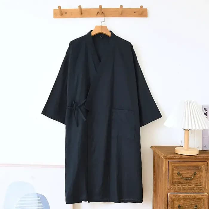 Peignoir en Gaze de Coton pour Homme et Femme