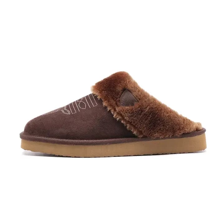 Mules en peluche pour hommes