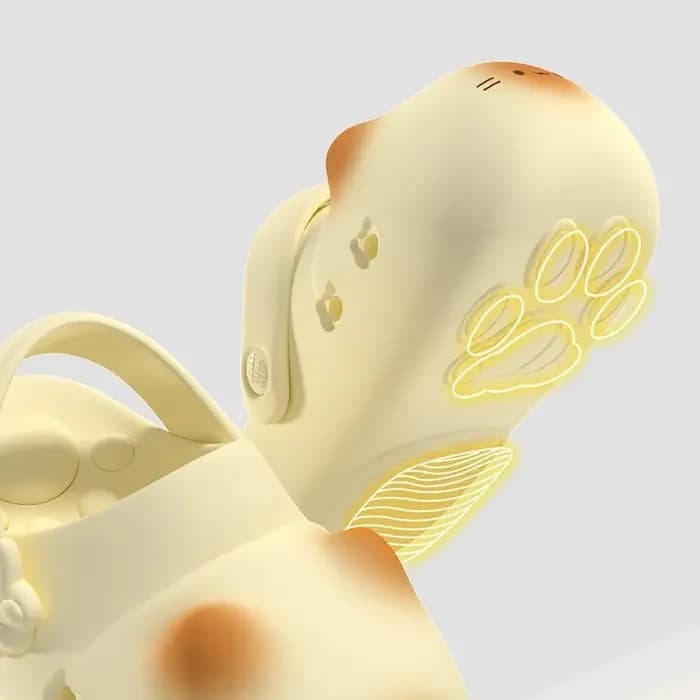Nouvelles pantoufles design 3D en forme de patte de chat pour femmes