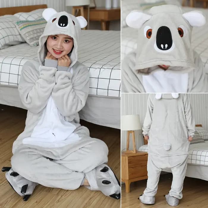 Kigurumi Koala Onesies pyjamas de dessin animé pour adultes femmes hommes