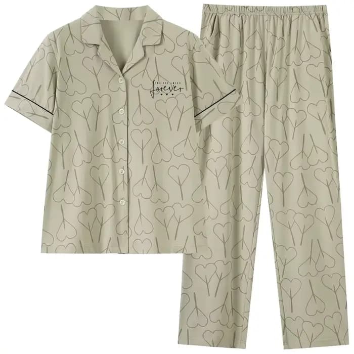 Ensemble pyjama grande taille M-3XL pour femmes