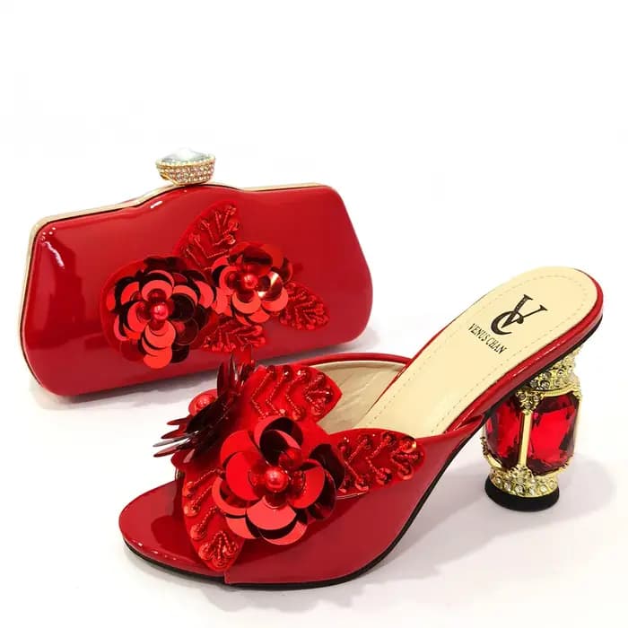 Ensemble de Chaussures et Sacs Assortis pour Femme