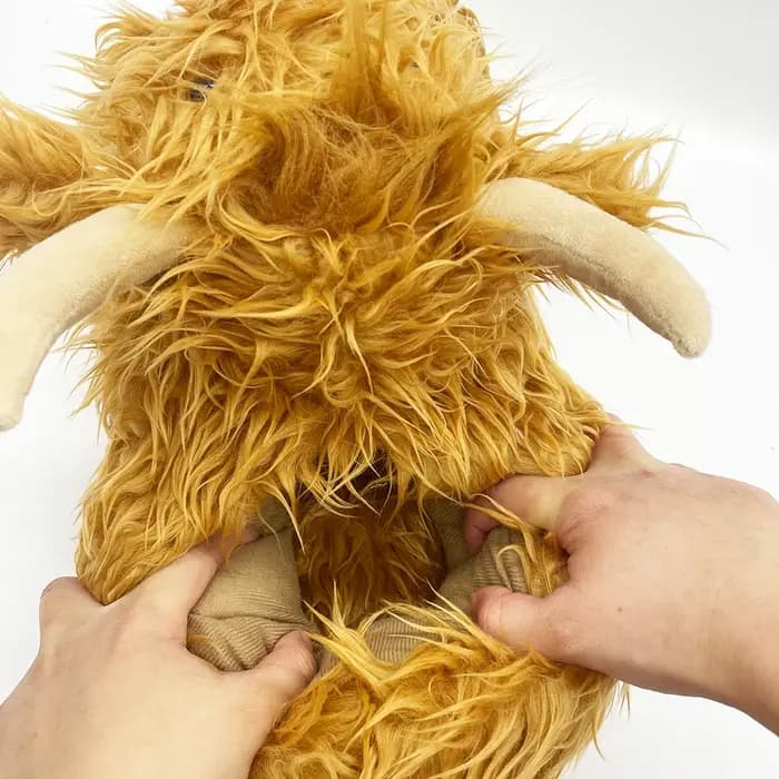 Highland vache mode pantoufles hiver moelleux bétail en peluche pantoufle femmes écossais