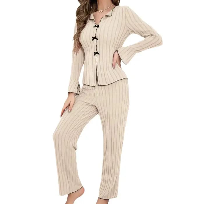 Vêtements de nuit femmes pyjama ensemble femme