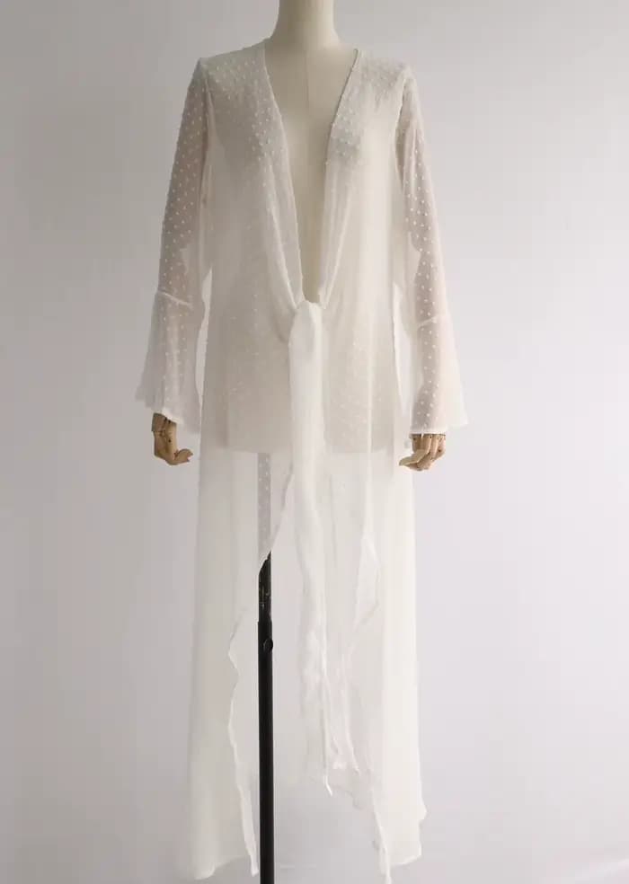 Melphieer 2025 Jacquard marine Robe de Plage longue