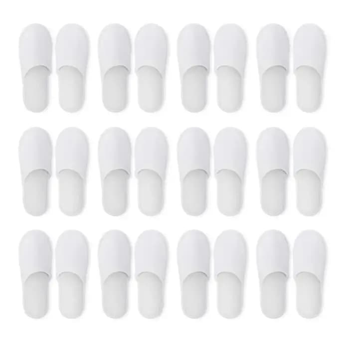Pantoufles de spa en peluche brossée pour hommes et femmes