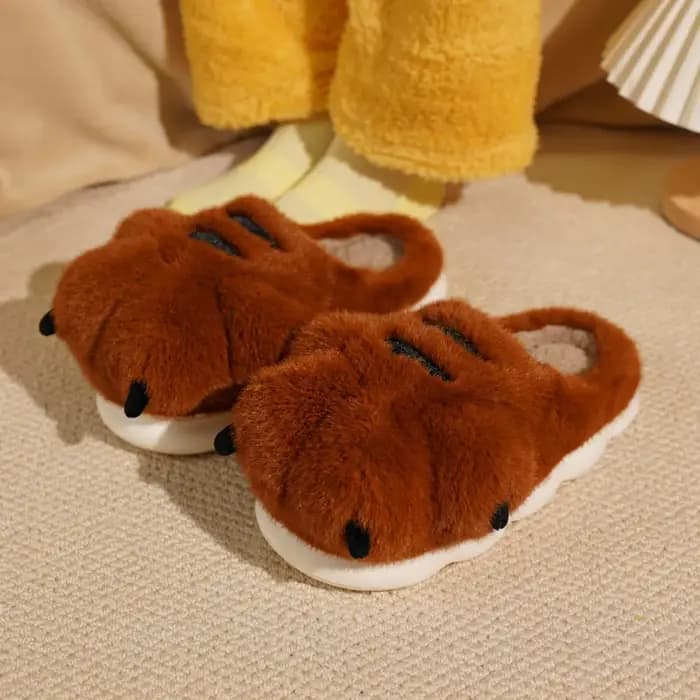 Chaussons de maison en peluche mignons pour femmes