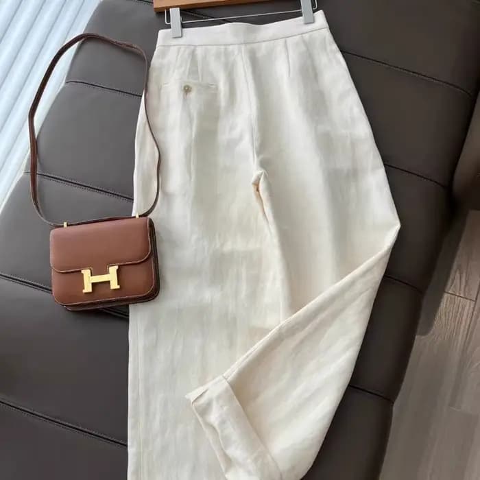 Nouvel ensemble chic 2 pièces pour femme en lin et coton