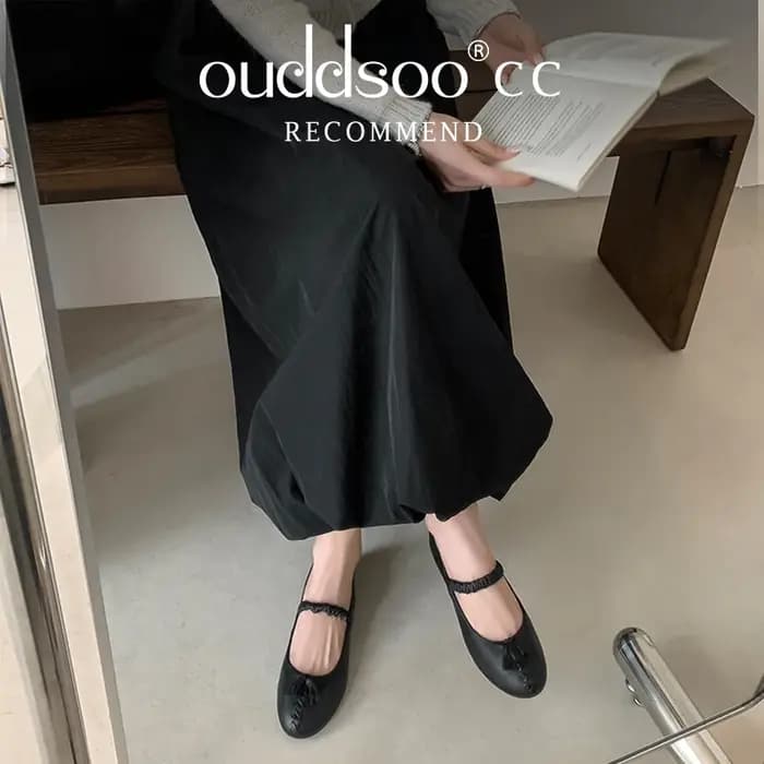 Ods Mules plates pantoufle femmes bout carré chaussures de Ballet confortable toboggan peu profond