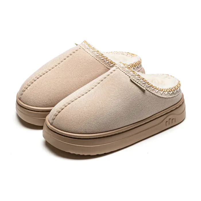Hiver anti-dérapant femmes doux pantoufle bottes mode Couples extérieur décontracté intérieur flou chaud confort hommes en peluche Houseshoes filles