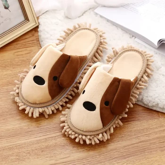 Pantoufles de nettoyage en microfibre pour femmes