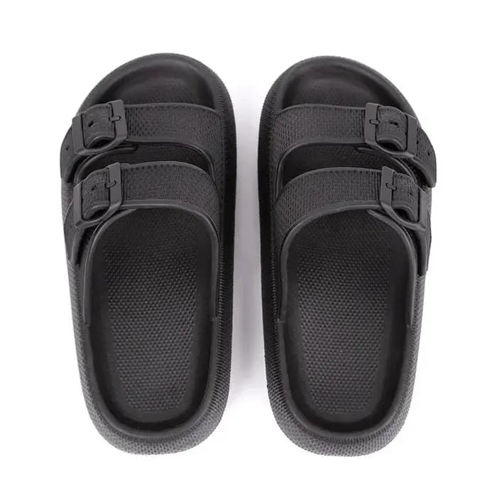Nouvelles pantoufles pour femmes fond épais anti-dérapant maison sandales d'extérieur confortable EVA matériel couleur