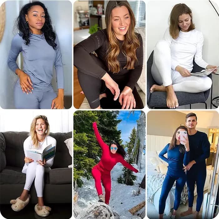 Ensemble de sous-vêtements thermiques longs Johns pour femmes