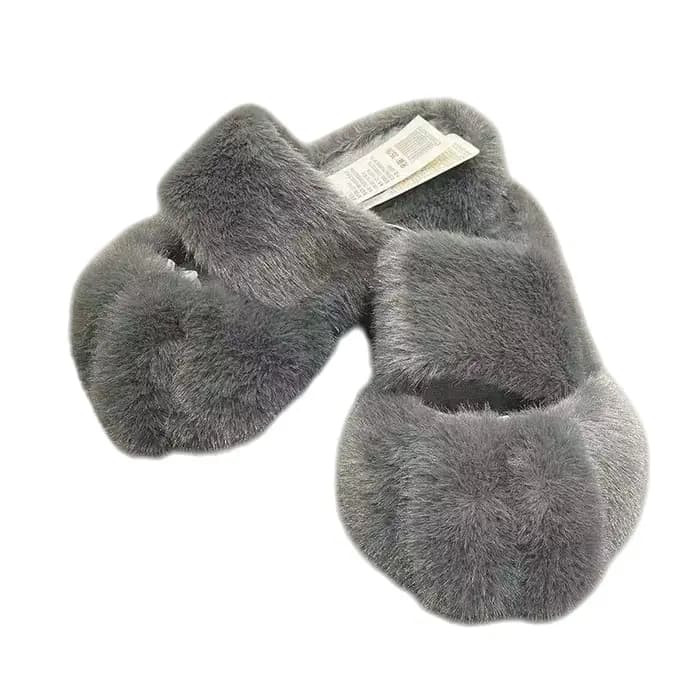 Kawaii fourrure chat patte pantoufle mode Imitation