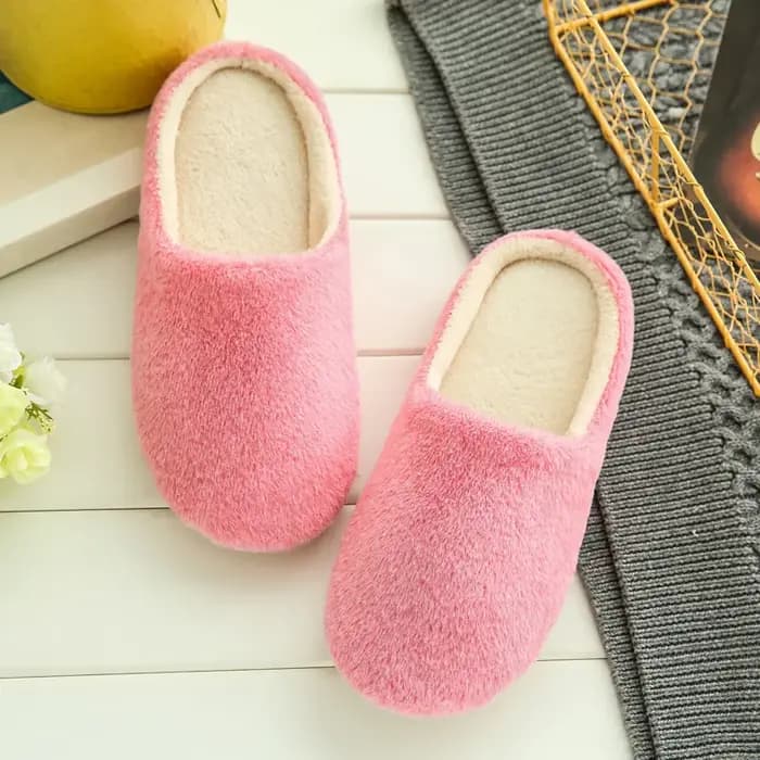 Pantoufles de chambre en peluche pour femmes