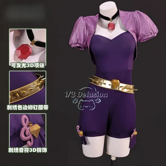 Costume de cosplay Equestria Girls The Dazzlings Adagio Dazzle Aria Blaze Sonata Dusk
