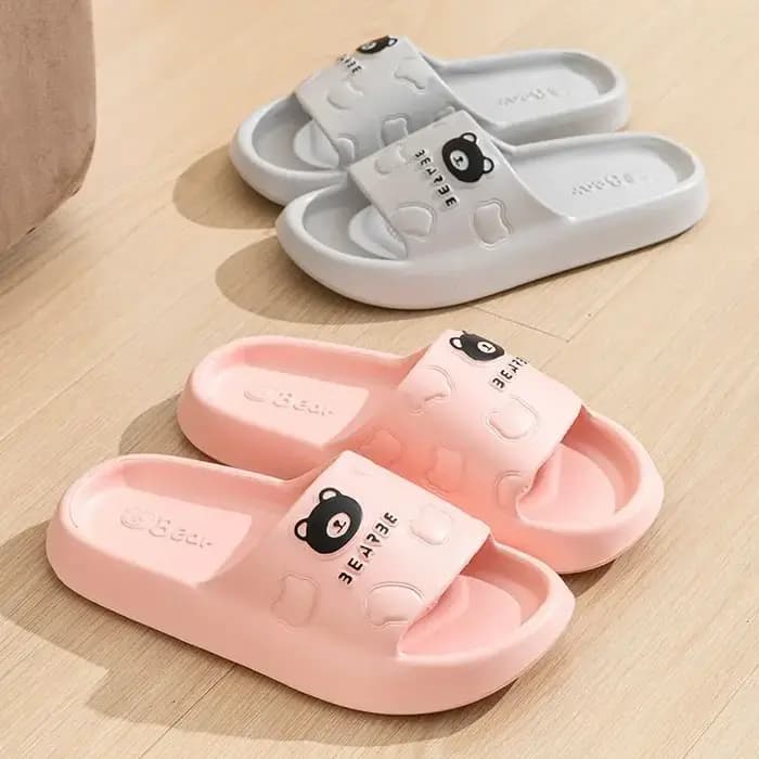Chaussons pour femmes pour l'été en plein air intérieur à semelles épaisses salle de bain anti-dérapant Cool pantoufles