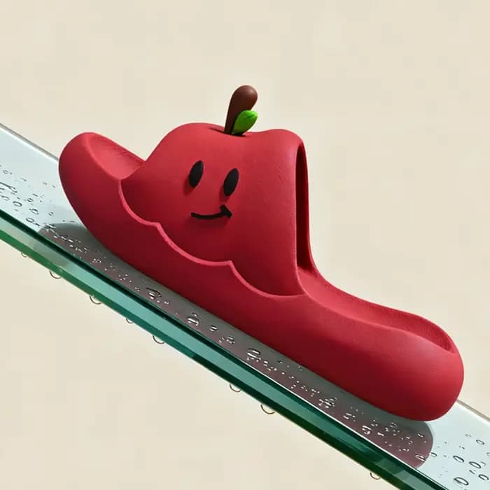 2026 Adorables pantoufles Apple Eva pour femme