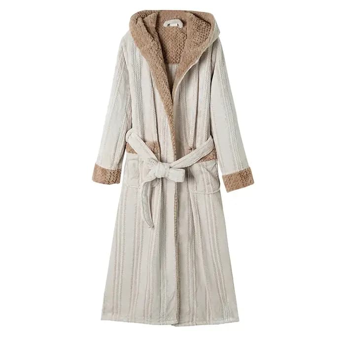 Flanelle Couples Robe longue Robes d'hiver garder au chaud vêtements de nuit chemise de nuit pour ho