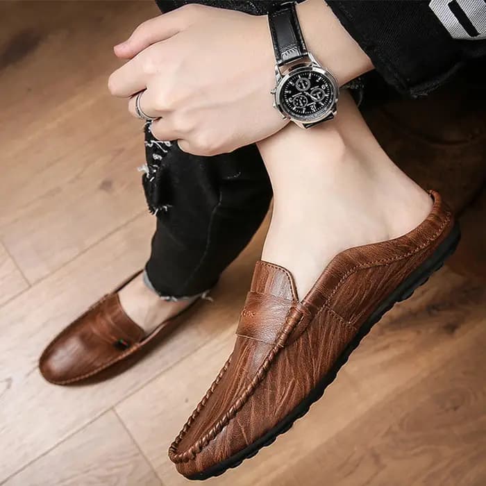 Pantoufles d'Niken Cuir pour Homme