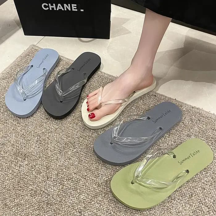 Pantoufles Chaussures d'été femmes sandales à talons compensés diapositives plage maison
