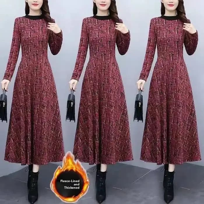 Robe longue en polaire épaisse