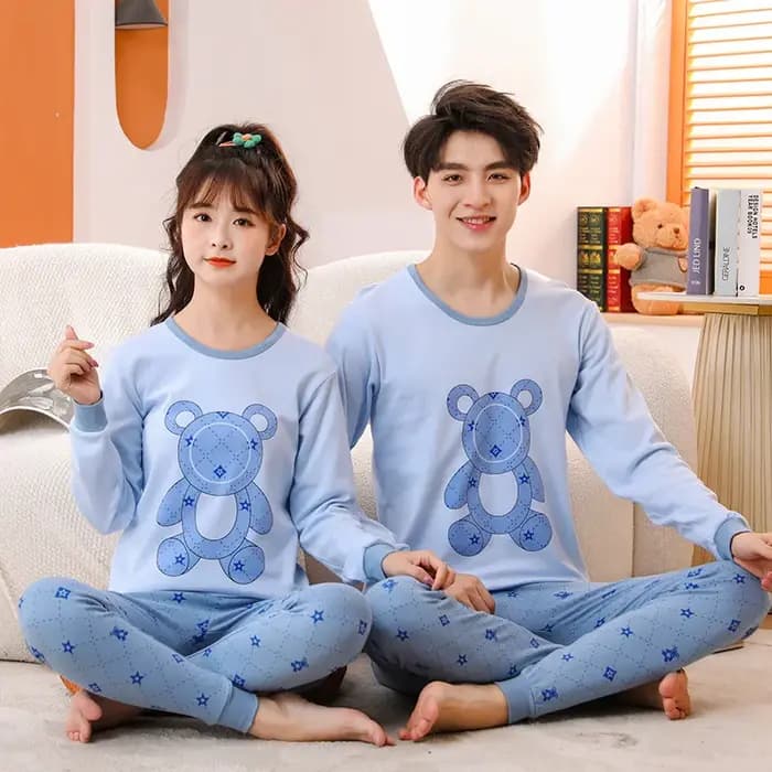 Pyjama en coton à manches longues pour adolescents