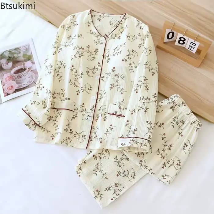 Pyjama d'été 2026 coton pour femmes